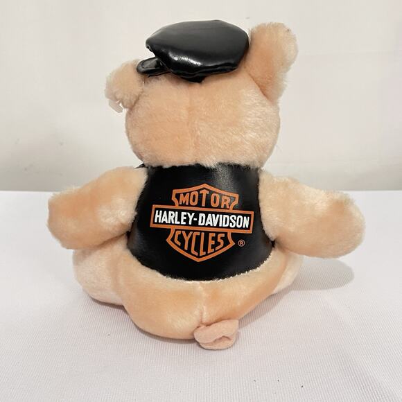 Vintage Harley Davidson Motorcycle Pig Biker Hog Stuffed Animal - Plush Toy 1998 - Picture 5 of 7